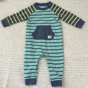 BabyGap 6-12 months color block/striped onesie